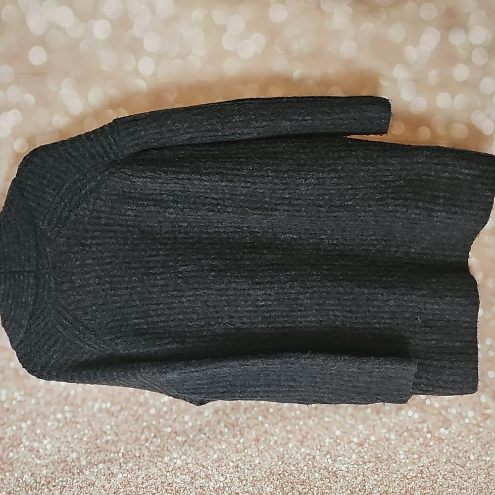 J. Crew Charcoal Oversized Women's Sweater With Pockets - Picture 3 of 3